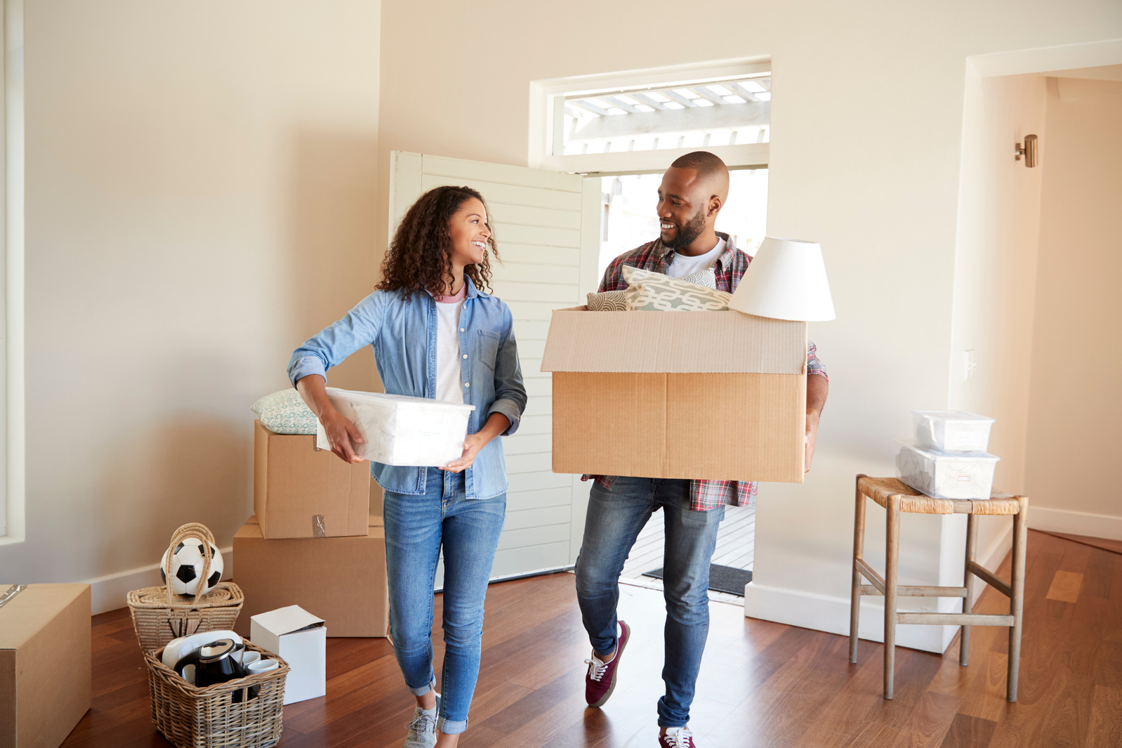 Couple on Moving Day